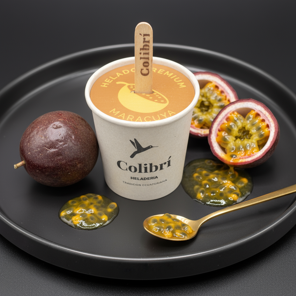 Helado Artesanal de MARACUYÁ